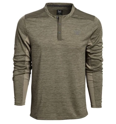 Camisas masculinas de manga comprida Vortex Optics Northern Heights Henley floresta média M - Imagem 1 de 4