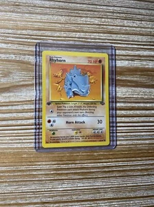 Rhyhorn 61/64 1st Edition Jungle Pokemon Card WOTC NM-Mint - Picture 1 of 2