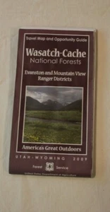 Wasatch-Cache National Forest Utah & Wyoming US Forest Service 2009 map - Picture 1 of 12