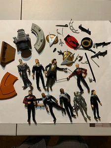 Star Trek First Contact Movie SET lot of 9 Figures 6 inch Playmates 1996 picard  - Picture 1 of 10