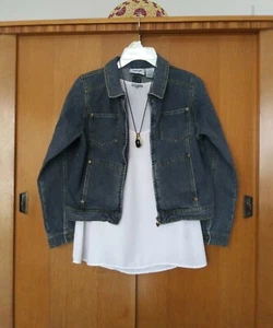 Byer Girl Blue Jean Jacket Junior/Girls Size Small See Measurement 100% Cotton  - Picture 1 of 8