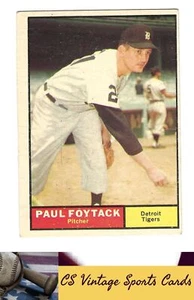 1961 Topps #171 Paul Foytack - Picture 1 of 2