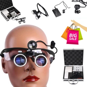 Lupa LED Dentista Lupas Dental Vidrio Quirúrgico Cabezal Binocular Luz Médica - Imagen 1 de 11