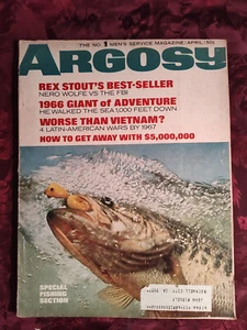 ARGOSY April 1966 REX STOUT WHIT MASTERSON CHE GUEVARA - Picture 1 of 1