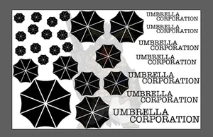 Umbrella Corp 7x11" High Heat Vinyl Stencil For Cerakote & Duracoat Application - Picture 1 of 3
