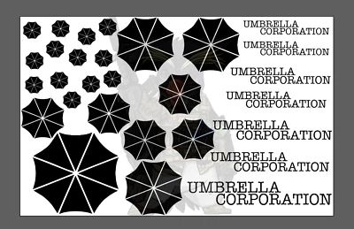 Umbrella Corp 7x11" High Heat Vinyl Stencil For Cerakote & Duracoat Application - Image 1 of 3