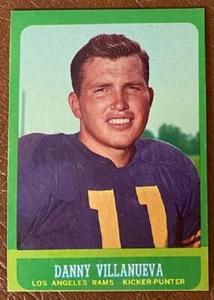 1963 Topps Fútbol Danny Villanueva #43!  ¡Envío combinado bajo! - Imagen 1 de 2