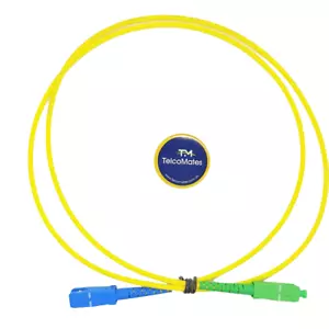 BRAND NEW FIBRE OPTIC SC APC -SC UPC 3mm 1 M CABLE FOR NBN & TELSTRA - Picture 1 of 2