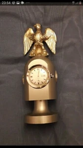 OROLOGIO - BAROMETRO - TERMOMETRO GIREVOLE DA SCRIVANIA IN STILE FUTURISTA - Picture 1 of 11
