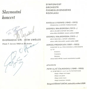 Violinista y cantantes de ópera OLEH KRYSA BELA RUDENKO & YURI GULYAEV programa firmado - Imagen 1 de 1