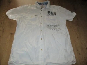 schönes Herren Kurzarm Hemd Bluse von CAMP DAVID Gr. S 37/38 weiß TOP - Bild 1 von 4