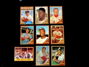 1962 TOPPS..ST LOUIS CARDINALS TEAM SET..EX-MT AVG.  Gibson, Musial X2 + Hi #S - Bild 1 von 11
