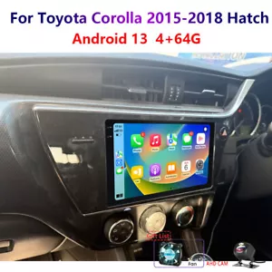 4-64G Android For Toyota Corolla 2015-18 Hatch Carplay Car Stereo Radio GPS WIFI - Picture 1 of 13