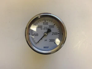 WIKA P/N: 9768238 PRESSURE GAUGE TYPE-232.53 2.5" RANGE 3000PSI 1/4"NPT CBM - Picture 1 of 4
