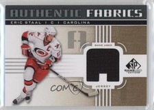 2011-12 SP Game Used Edition Authentic Fabrics Gold Eric Staal (A) #AF-ES.A