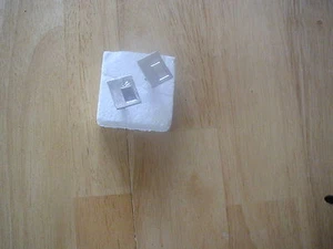 VINTAGE RECTANGULAR SILVERTONE MENS UNISEX CUFFLINKS CHRISTMAS PRESENTS 3/4X3/8 - Bild 1 von 8