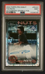 2024 Topps Pro Debut Tai Peete PD-107 Sparkle Foil Auto /199 | Mariners PSA 9 - Bild 1 von 1