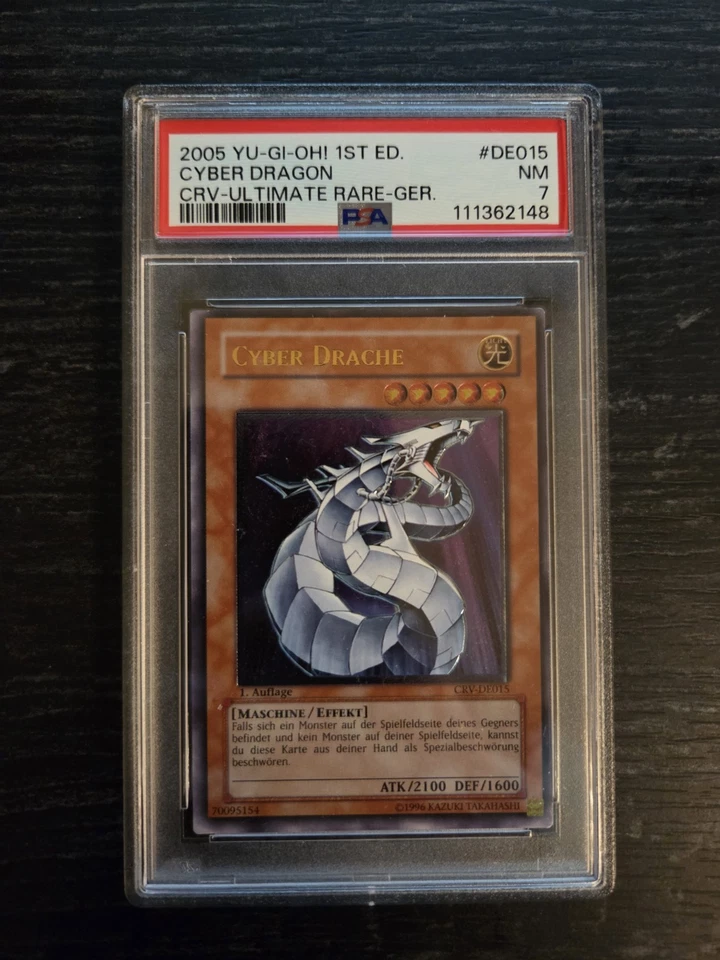YuGiOh! Cyber Drache, CRV-DE015, ULTIMATE RARE, 1. AUFLAGE, 2005, Grading NM (7) - Bild 1 von 2