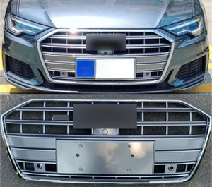 Parrilla de parachoques delantero gris para Audi A6 S6 RS6 2019 - 2020--2021 - 2022 - Imagen 1 de 4