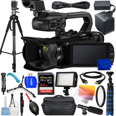 Canon XA65 Professional UHD 4K Camcorder PAL 5732C002 - 15PC Accessory Bundle - Image 1 of 4