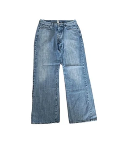 Jeans bootleg vintage made in USA LUCKY 181 blu denim 34x32 larghi larghi larghi Y2K - Foto 1 di 21