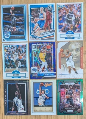 Orlando Magic Lot of 9 Cards Donruss 2023-24 Optic 2022-23 Flair 2001-02 Fleer - Image 1 of 2