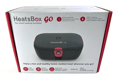 HeatsBox Go tragbare elektrische Brotdose Kochen, Aufwärmen, Warmhalten - NEU GEÖFFNETE BOX - Bild 1 von 4