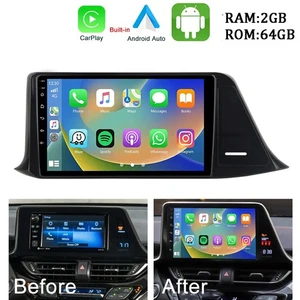 64G Car Radio Stereo 9" For Toyota C-HR 2016-2019 CHR GPS Navi WIFI Player - Bild 1 von 15