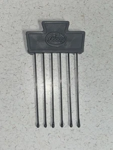 Goody Vintage Haar Pick Lift Kamm grau Metall getauchte Enden Kosmetikerin Stylist - Bild 1 von 4