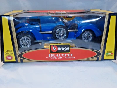 Bugatti Tybe 59 Bj.1934 Maßstab 1:18 aus Metall mit OVP von Bburago aus Sammlung - Bild 1 von 4