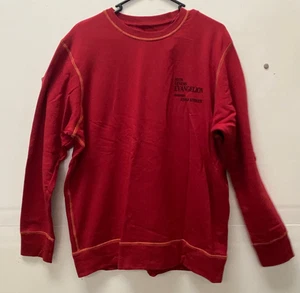 Neon Genesis Evangelion Red Sweater w/ tags Sz L  anime manga jumper pullover - Picture 1 of 6