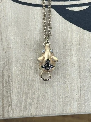 Vivienne Westwood Mice Mouse Orb Pendant Nacklace Gold - Image 1 of 4