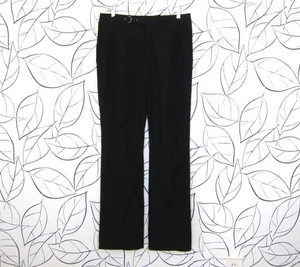 Pantalones elásticos de nailon negros vintage Ralph Lauren con hebilla para mujer talla 8 - Imagen 1 de 7