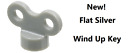 Lego Wind up Key Winder Flat Silver Toy Solider Back Clock Minifigure Gear