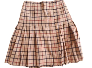 Falda de lana plisada a cuadros Nova para mujer Brooks Brothers talla 8; cintura 28 - Imagen 1 de 8