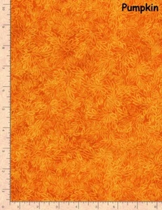 Meadow Mini Leaf Tonal Blender Cotton Quilt Fabric TT Fabric 8500 PUMPKIN Orange - Picture 1 of 12