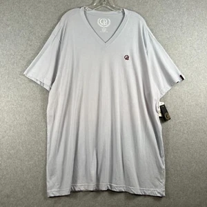 Cavi Mens XXXL V Neck Short Sleeve 100% Cotton T-Shirt Sky Blue NWT - Picture 1 of 16