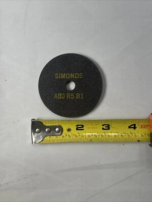MUELA ABRASIVA SIMONDS A80 R5 B1 2 1/2 pulgadas Foto 1 de 4