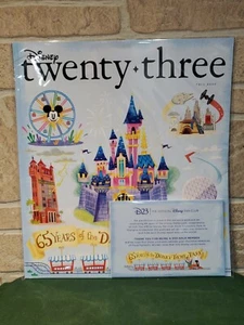 Disney D23 Twenty Three Fall 2020 Magazine Exclusive Disneyland Postcard Set New - Picture 1 of 5