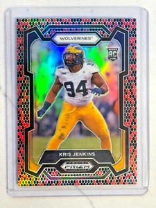 2024 Prizm Draft Picks Kris Jenkins SNAKESKIN PRIZM #140 Rc - Foto 1 di 2