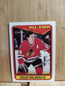 DOUG WILSON ๐1990 O-PEE-CHEE #203 All Star NHLPA Hockey Card๐ - Picture 1 of 2