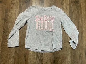 Under armour Shirt, Girls Size 4, Gray, Long Sleeve, Big Boss Attitude! - Picture 1 of 7