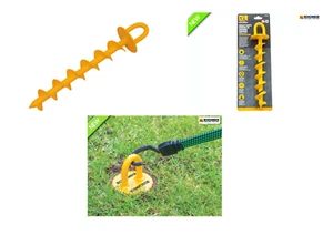Roughneck 340mm Steel Ground Anchor Fixing Cork Screw Design D-Ring, 64634 - Picture 1 of 1
