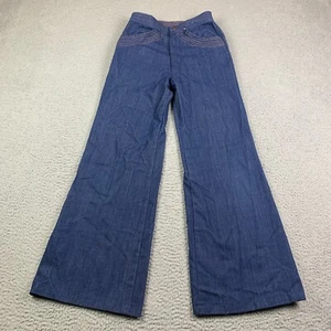Vintage Toughskins Jeans Boys Size 14 Slim Flare Wide Leg Sears Perma-Prest - Picture 1 of 19