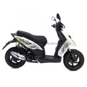 GILERA TYPHOON 50 1997 97 MARMITTA TERMINALE SCARICO COMPLETO DI COLLETTORE LEOV - Picture 1 of 1