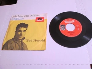 Ted Herold 7" GERMAN 45 + PS POLYDOR 24 027 Ich bin ein Mann (Fabian I`m a Man) - Picture 1 of 4