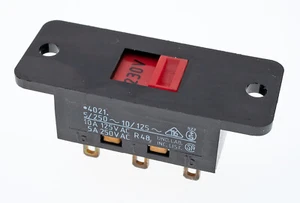 Marquardt 4021.0512 DPDT Voltage Selection Slide Switch 10A/125V, 5A/250VAC, NOS - Picture 1 of 4