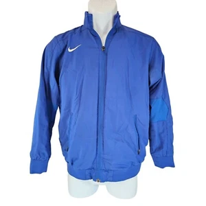 Nike Dri-Fit Jacke blau Full Zip bestickt Swoosh Größe M - Bild 1 von 8