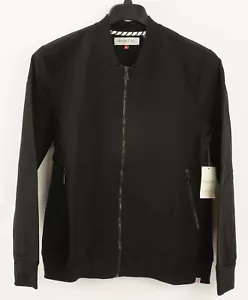 New Sovereign Code Breeze Men's Medium Black Nylon Woven Stretch Bomber Jacket - Picture 1 of 12