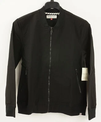 New Sovereign Code Breeze Men's Medium Black Nylon Woven Stretch Bomber Jacket - Image 1 of 4